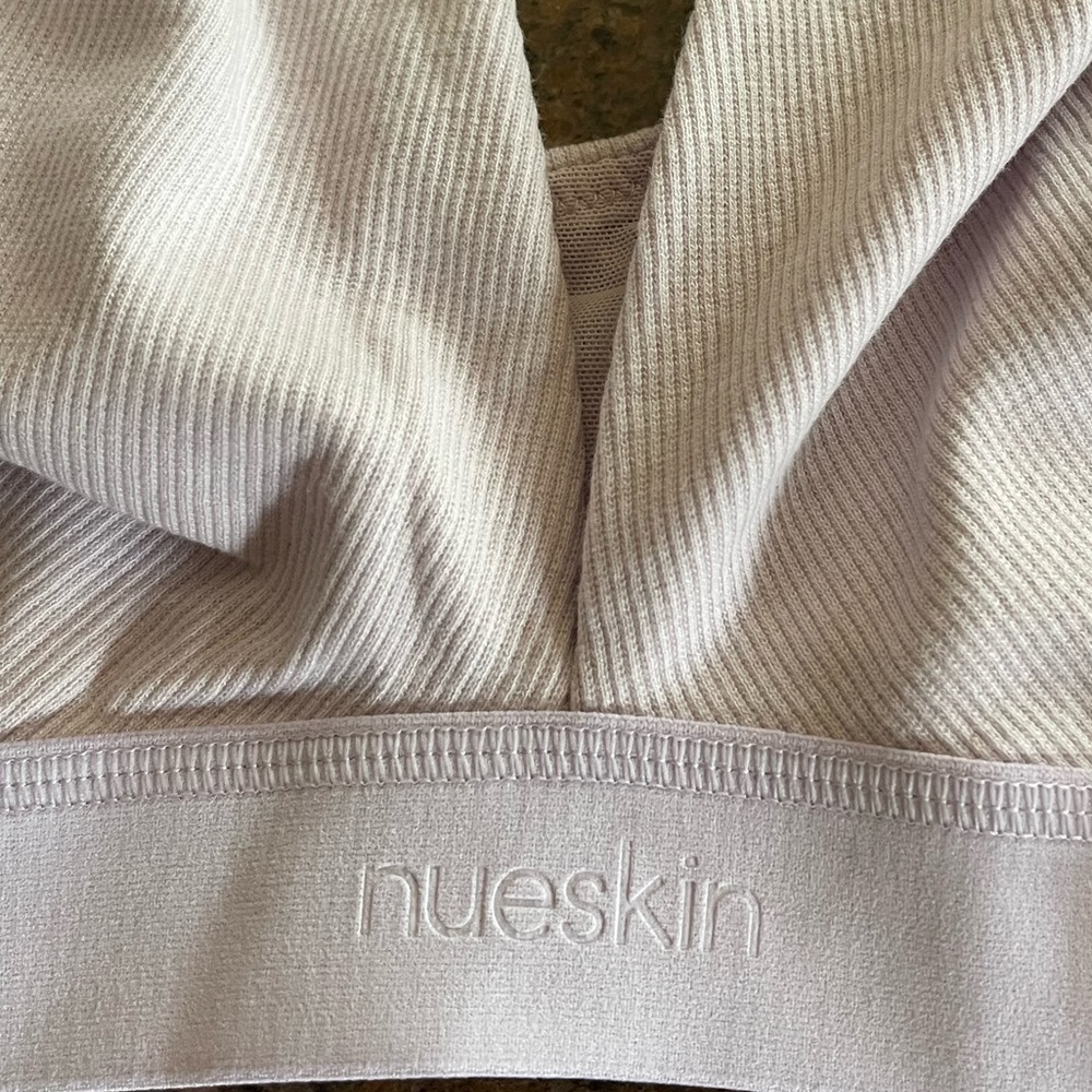Bundle of 2 Brandnew Nueskin Brown & Orchid Hush Rib Cotton Triangle Bralette - Picture 9 of 10